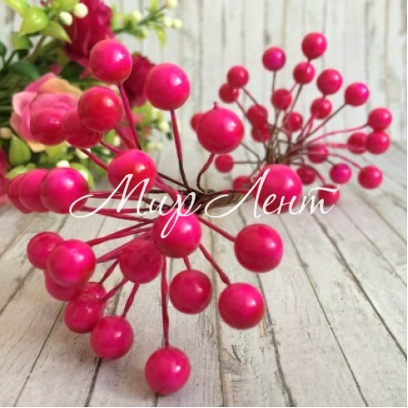 Калина глянсова, 8 мм, малинова, шт.