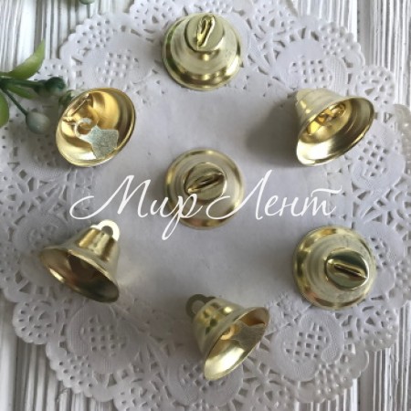 Дзвіночок металевий, 26 мм, золото, шт.