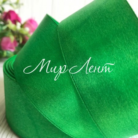 Атлас 4 см, середньо-зелений, метр