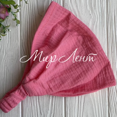 Муслинова бандана, 24х20 см, коралова, шт.