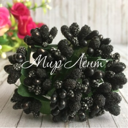 Гілочка з тичинками, чорна, пучок