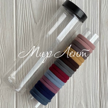 Резинка нейлон (колба), 4 см, пудрово-сіра, упаковка 20 шт.