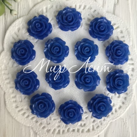 Серединка розочка, 2 см, темно-синий, шт.