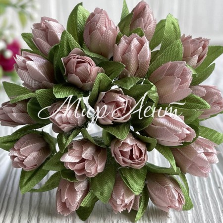 Пролісок, 2 см, пудровий, пучок з 20 квіточок