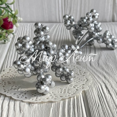 Гілочка горобини, 6х8 см, срібло, шт.