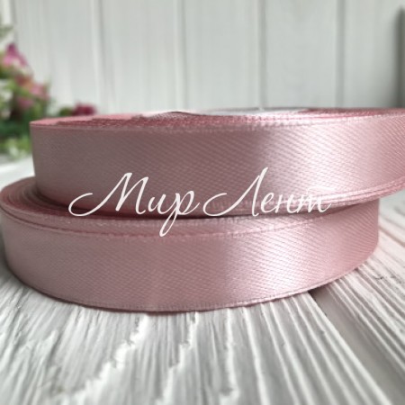 Атлас 1,2 см, ванильно-пудровый, рулон 33 м