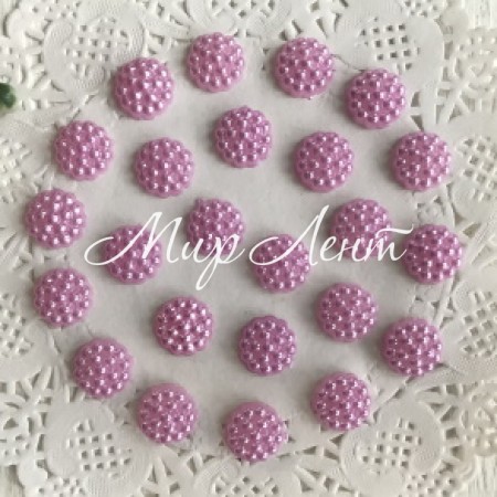 Серединка-хризантемка, 10 мм, рожево-бузковий, шт.