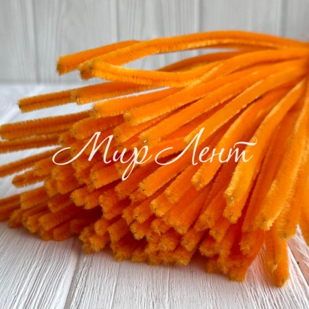 Синельний дріт простий, 30 см, помаранчевий, 100 шт.