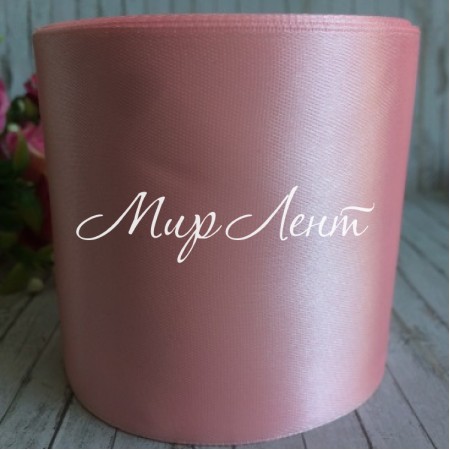 Атлас 7,5 см, світло-рожевий, метр