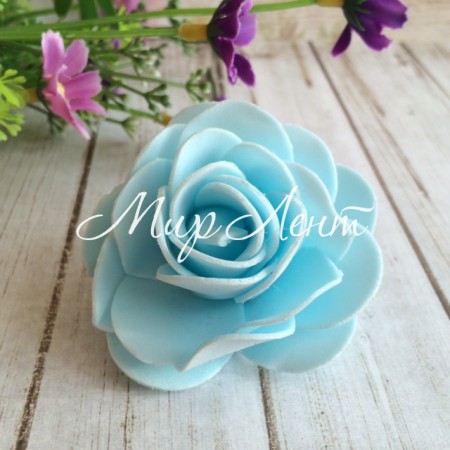 Троянда 6 см, блакитна