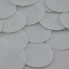 Фетрові кружальця великі, 4 см, білі, ціна за 10 шт.