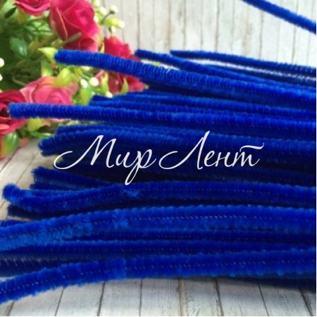 Синельний дріт простий, 30 см, темно-синій, 100 шт.