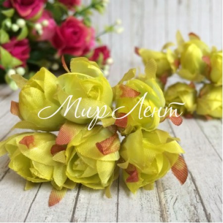 Тюльпан, 2 см, лимонний, пучок