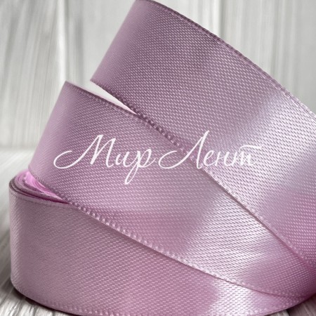 Атлас 2,5 см, світло-фіалковий, метр