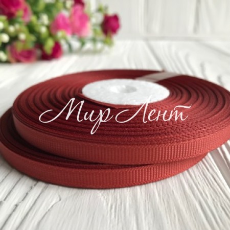 Репс 0,6 см, каштановий, рулон 23 м