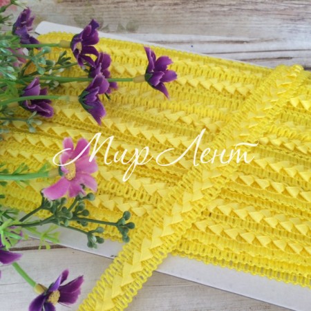 Тесьма самоса, 1,8 см, желтая