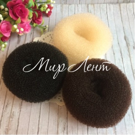 Бублик для волосся маленький, 6 см, мікс, 3 шт.