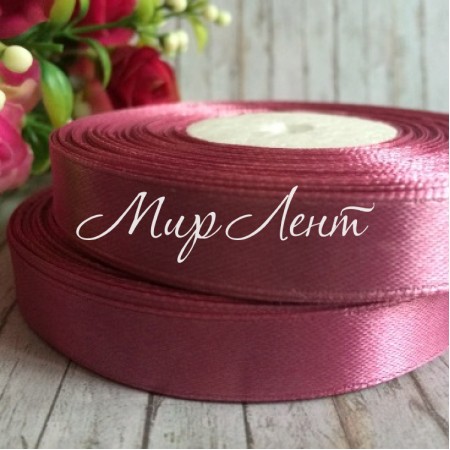 Атлас 1,2 см, баклажановий, рулон 33 м