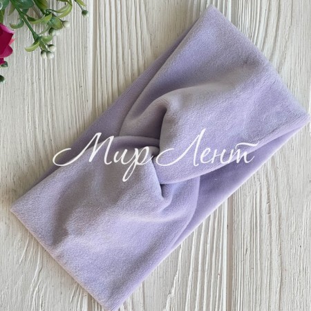 Повязка спорт велюр mini, 9х18 см, светло-лиловая, шт.