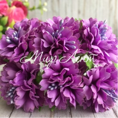 Гвоздика (тканинна), 4 см, бузковий