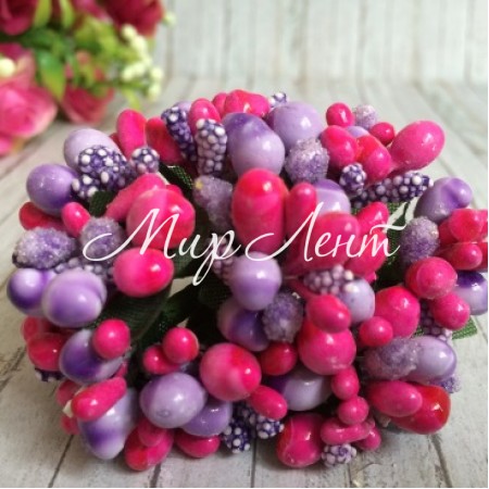 Веточка Wow, малиново-лиловая