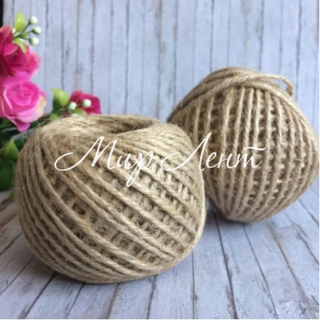 Мотузка (джутовий шпагат), 2 мм, клубок 45 м