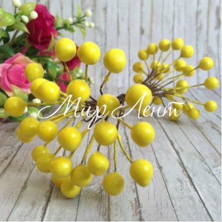 Калина глянсова, 8 мм, жовта, шт.