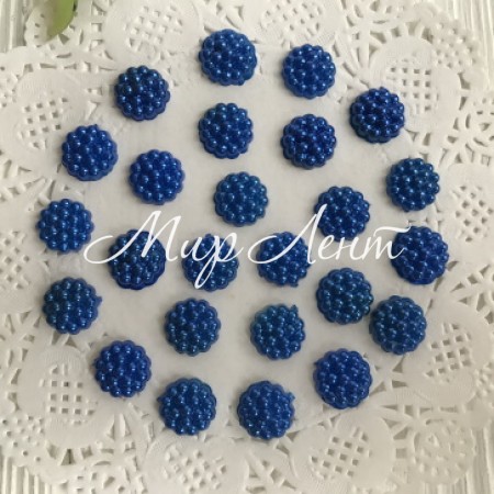 Серединка-хризантемка, 10 мм, синий, шт.