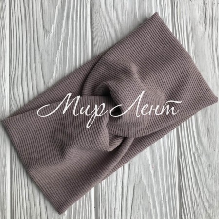 Пов'язка трикотаж рубчик, 11 см, пудровий, шт.