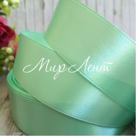 Атлас 2,5 см, тиффани, метр