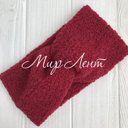 Пов'язка баранчиків, 12х23 см, бордовий, шт.
