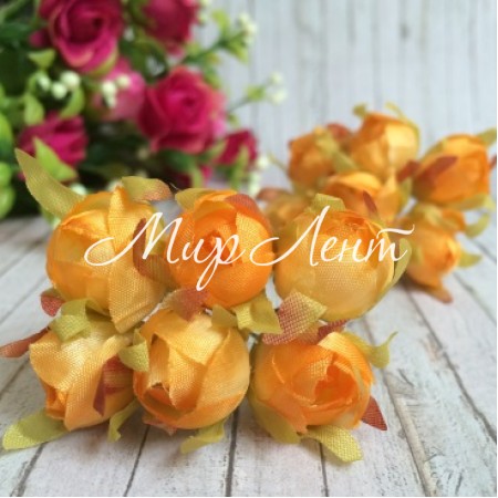 Тюльпан, 2 см, оранжевый, пучек