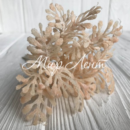 Веточка туи, 16 см, персиковый, шт.