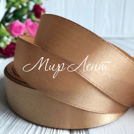 Атлас 2 см, золото, метр