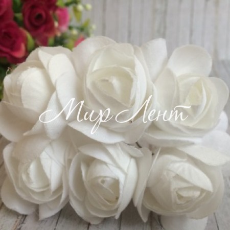 Ранункулюс, білий, пучок із 6 кольорів.