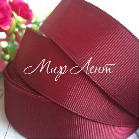 Репс 2,5 см, вишневий, метр