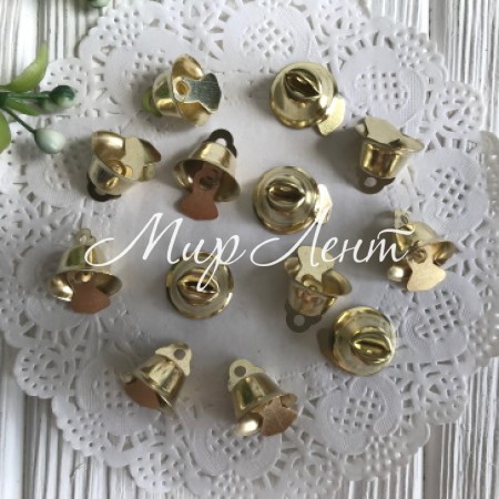 Дзвіночок металевий, 14,5 мм, золото, шт.