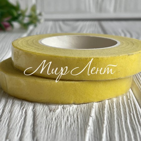 Тейп-стрічка, 12 мм, жовта, рулон 27,5 м