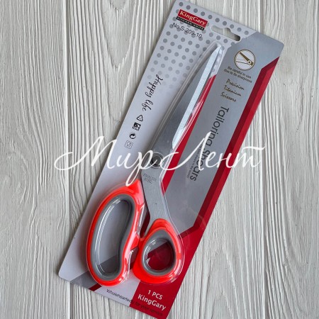 Ножниці, 23,5 см, помаранчево-сірі, шт.