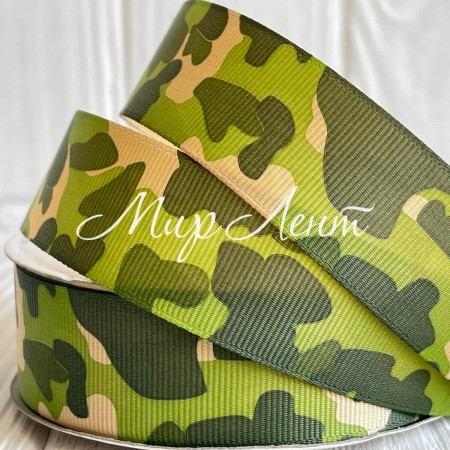 Репс 2,5 см, камуфляж, оливковий, метр