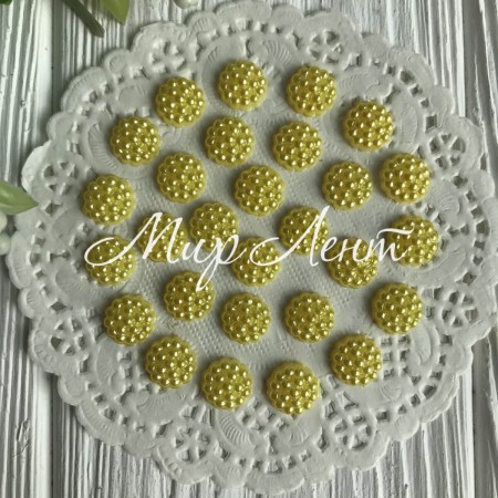 Серединка-хризантемка, 10 мм, жовта, шт.