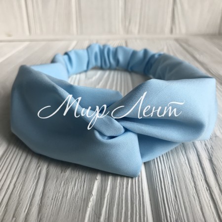 Пов'язка-плетіння тканинна однотонна, 25 см, світло-бірюзова, шт.