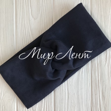 Замша пов'язка (фліс), 12 см, сапфіровий, шт.