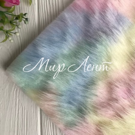 Екошкіра (190126), 20х30 см, хутряне пастельне омбре, шт.