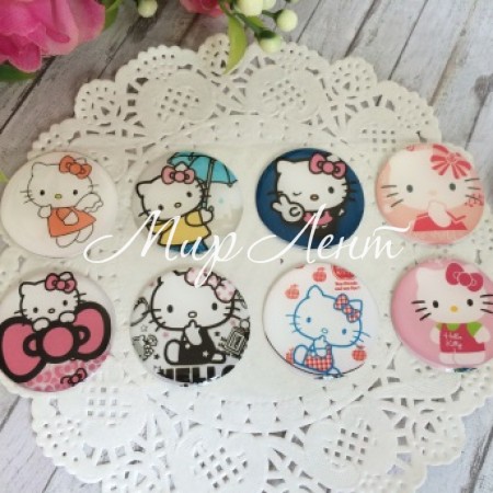 Наклейки, Китти, набор № 8 - (8 шт.)