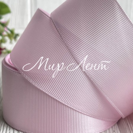 Репс 4 см, перламутрово-розовый, метр