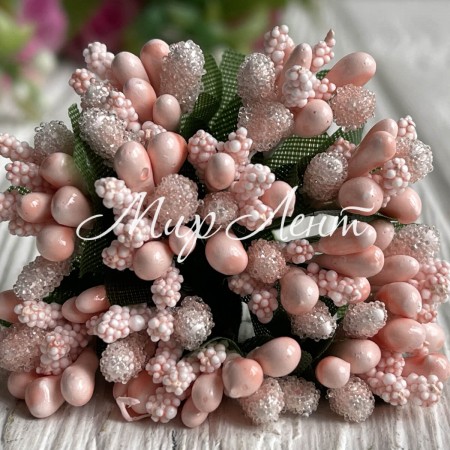 Гілочка з тичинками, персикова, пучок