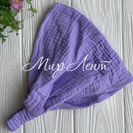 Муслинова бандана, 24х20 см, лілова, шт.