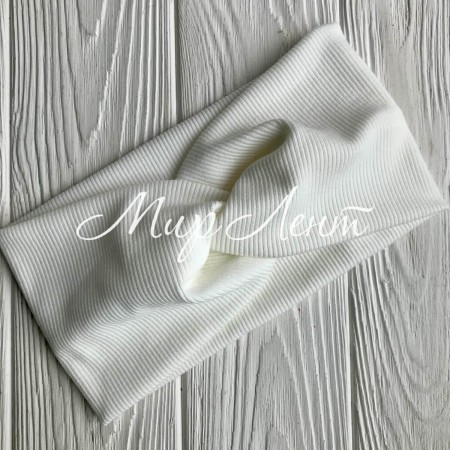 Пов'язка трикотаж рубчик, 11 см, білий, шт.