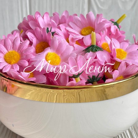 Бутон ромашки, 4 см, рожевий, шт.